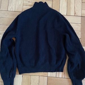 Zara Black Mock Neck Sweater